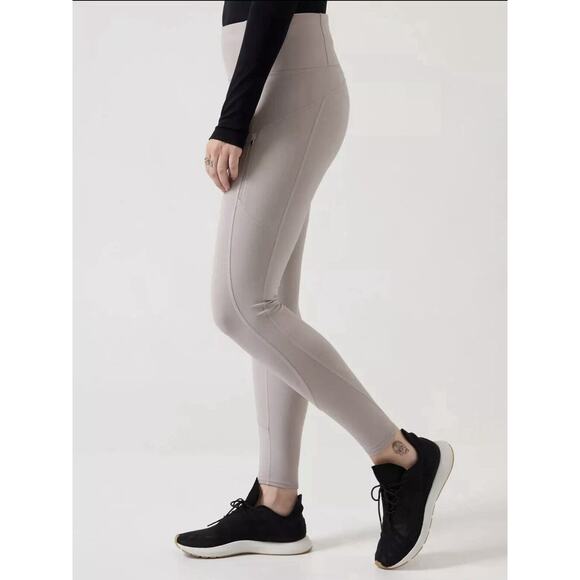 Athleta Pants Womens 2X Rainier Tight Tinsel Purple NWT Hiking Pockets MSRP $109 - Picture 3 of 3